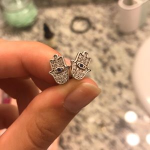 Hamsa hand earrings